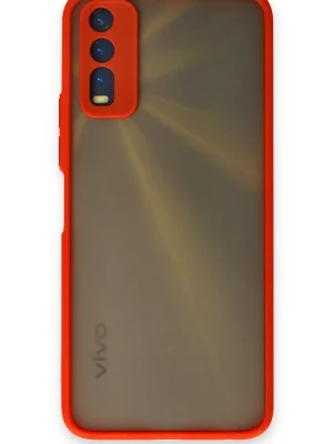 Newface Vivo Y11S Kılıf Montreal Silikon Kapak - Kırmızı