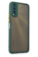 Newface Vivo Y11S Kılıf Montreal Silikon Kapak - Yeşil - Görsel 3