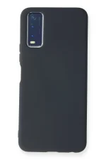 Newface Vivo Y11S Kılıf Nano içi Kadife Silikon - Lacivert