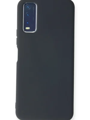 Newface Vivo Y11S Kılıf Nano içi Kadife Silikon - Lacivert