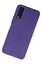 Newface Vivo Y11S Kılıf Nano içi Kadife Silikon - Mor - Görsel 2