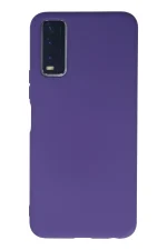 Newface Vivo Y11S Kılıf Nano içi Kadife Silikon - Mor