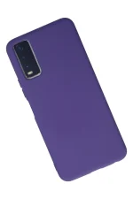 Newface Vivo Y11S Kılıf Nano içi Kadife Silikon - Mor - Görsel 3
