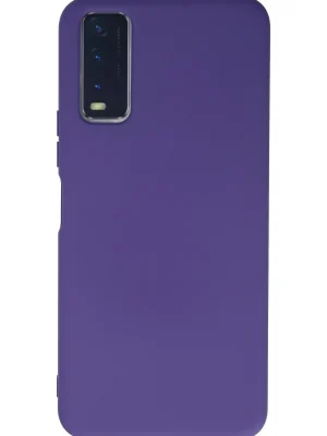 Newface Vivo Y11S Kılıf Nano içi Kadife Silikon - Mor