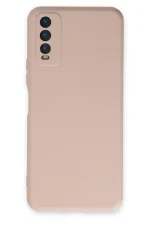 Newface Vivo Y11S Kılıf Nano içi Kadife Silikon - Pudra