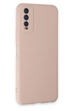 Newface Vivo Y11S Kılıf Nano içi Kadife Silikon - Pudra - Görsel 3
