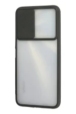 Newface Vivo Y11S Kılıf Palm Buzlu Kamera Sürgülü Silikon - Siyah - Görsel 3