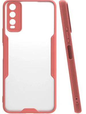Newface Vivo Y11S Kılıf Platin Silikon - Pembe