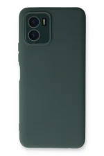 Newface Vivo Y15S Kılıf Lansman Glass Kapak - Koyu Yeşil