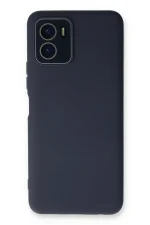 Newface Vivo Y15S Kılıf Lansman Glass Kapak - Lacivert