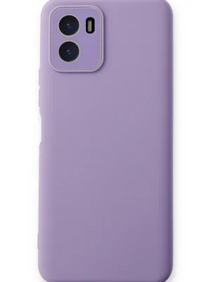 Newface Vivo Y15S Kılıf Lansman Glass Kapak - Lila