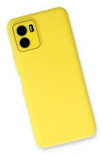 Newface Vivo Y15S Kılıf Lansman Glass Kapak - Sarı - Görsel 2