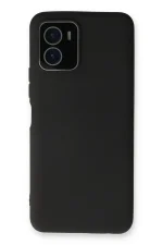 Newface Vivo Y15S Kılıf Lansman Glass Kapak - Siyah