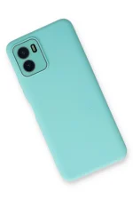 Newface Vivo Y15S Kılıf Lansman Glass Kapak - Turkuaz - Görsel 3