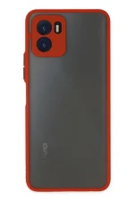 Newface Vivo Y15S Kılıf Montreal Silikon Kapak - Kırmızı