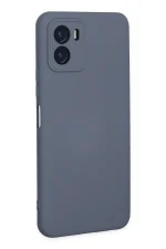 Newface Vivo Y15S Kılıf Nano içi Kadife Silikon - Gri - Görsel 3