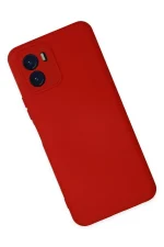 Newface Vivo Y15S Kılıf Nano içi Kadife Silikon - Kırmızı - Görsel 2