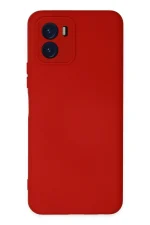 Newface Vivo Y15S Kılıf Nano içi Kadife Silikon - Kırmızı