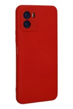 Newface Vivo Y15S Kılıf Nano içi Kadife Silikon - Kırmızı - Görsel 3