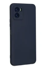 Newface Vivo Y15S Kılıf Nano içi Kadife Silikon - Lacivert - Görsel 3