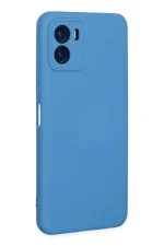 Newface Vivo Y15S Kılıf Nano içi Kadife Silikon - Mavi - Görsel 3