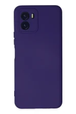 Newface Vivo Y15S Kılıf Nano içi Kadife Silikon - Mor