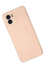 Newface Vivo Y15S Kılıf Nano içi Kadife Silikon - Pudra - Görsel 2