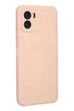 Newface Vivo Y15S Kılıf Nano içi Kadife Silikon - Pudra - Görsel 3