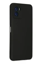 Newface Vivo Y15S Kılıf Nano içi Kadife Silikon - Siyah - Görsel 3