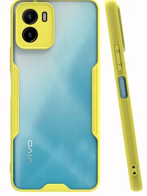Newface Vivo Y15S Kılıf Platin Silikon - Sarı