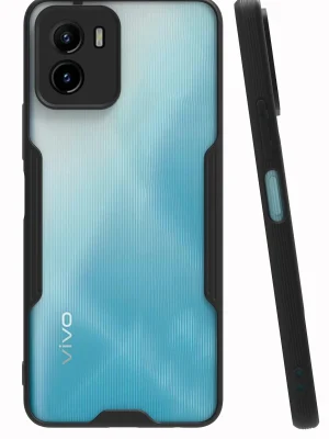 Newface Vivo Y15S Kılıf Platin Silikon - Siyah