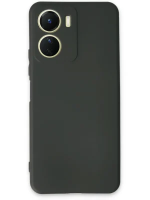 Newface Vivo Y16 Kılıf First Silikon - Koyu Yeşil