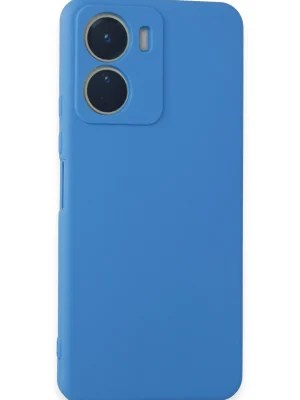 Newface Vivo Y16 Kılıf First Silikon - Mavi