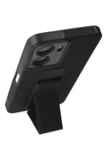 Newface Vivo Y16 Kılıf Mega Standlı Silikon - Siyah - Görsel 4