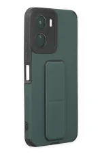 Newface Vivo Y16 Kılıf Mega Standlı Silikon - Yeşil - Görsel 2