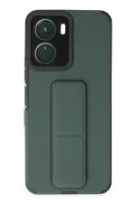 Newface Vivo Y16 Kılıf Mega Standlı Silikon - Yeşil