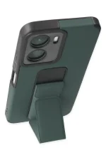 Newface Vivo Y16 Kılıf Mega Standlı Silikon - Yeşil - Görsel 4