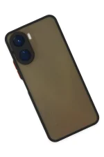 Newface Vivo Y16 Kılıf Montreal Silikon Kapak - Siyah - Görsel 3