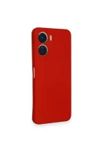 Newface Vivo Y16 Kılıf Nano içi Kadife Silikon - Kırmızı - Görsel 2