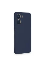 Newface Vivo Y16 Kılıf Nano içi Kadife Silikon - Lacivert - Görsel 2