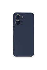 Newface Vivo Y16 Kılıf Nano içi Kadife Silikon - Lacivert