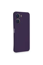 Newface Vivo Y16 Kılıf Nano içi Kadife Silikon - Mor - Görsel 2