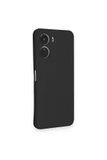 Newface Vivo Y16 Kılıf Nano içi Kadife Silikon - Siyah - Görsel 2