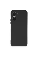 Newface Vivo Y16 Kılıf Nano içi Kadife Silikon - Siyah