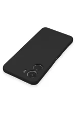 Newface Vivo Y16 Kılıf Nano içi Kadife Silikon - Siyah - Görsel 4