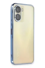 Newface Vivo Y16 Kılıf Razer Lensli Silikon - Açık Mavi