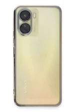 Newface Vivo Y16 Kılıf Razer Lensli Silikon - Gold - Görsel 2
