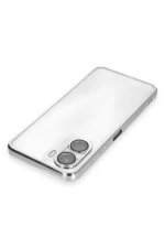 Newface Vivo Y16 Kılıf Razer Lensli Silikon - Gümüş - Görsel 3