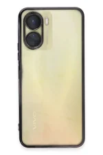 Newface Vivo Y16 Kılıf Razer Lensli Silikon - Siyah - Görsel 2