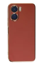 Newface Vivo Y16 Kılıf Volet Silikon - Kırmızı - Görsel 2